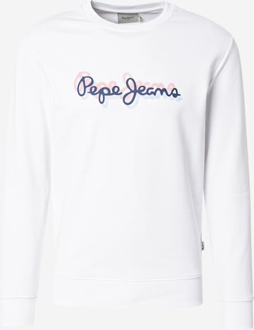 Pepe Jeans Collegepaita värissä valkoinen: etupuoli