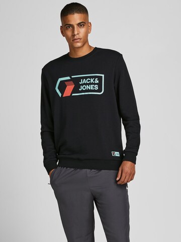 juoda JACK & JONES Megztinis be užsegimo 'Logan': priekis