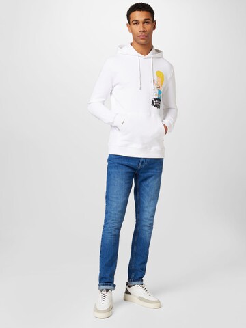 Only & Sons Sweatshirt 'Beavis and Butthead' in White