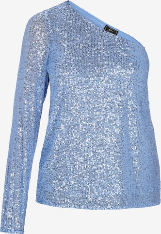 Camicia da donna 'Fashion Look' di faina in blu: frontale