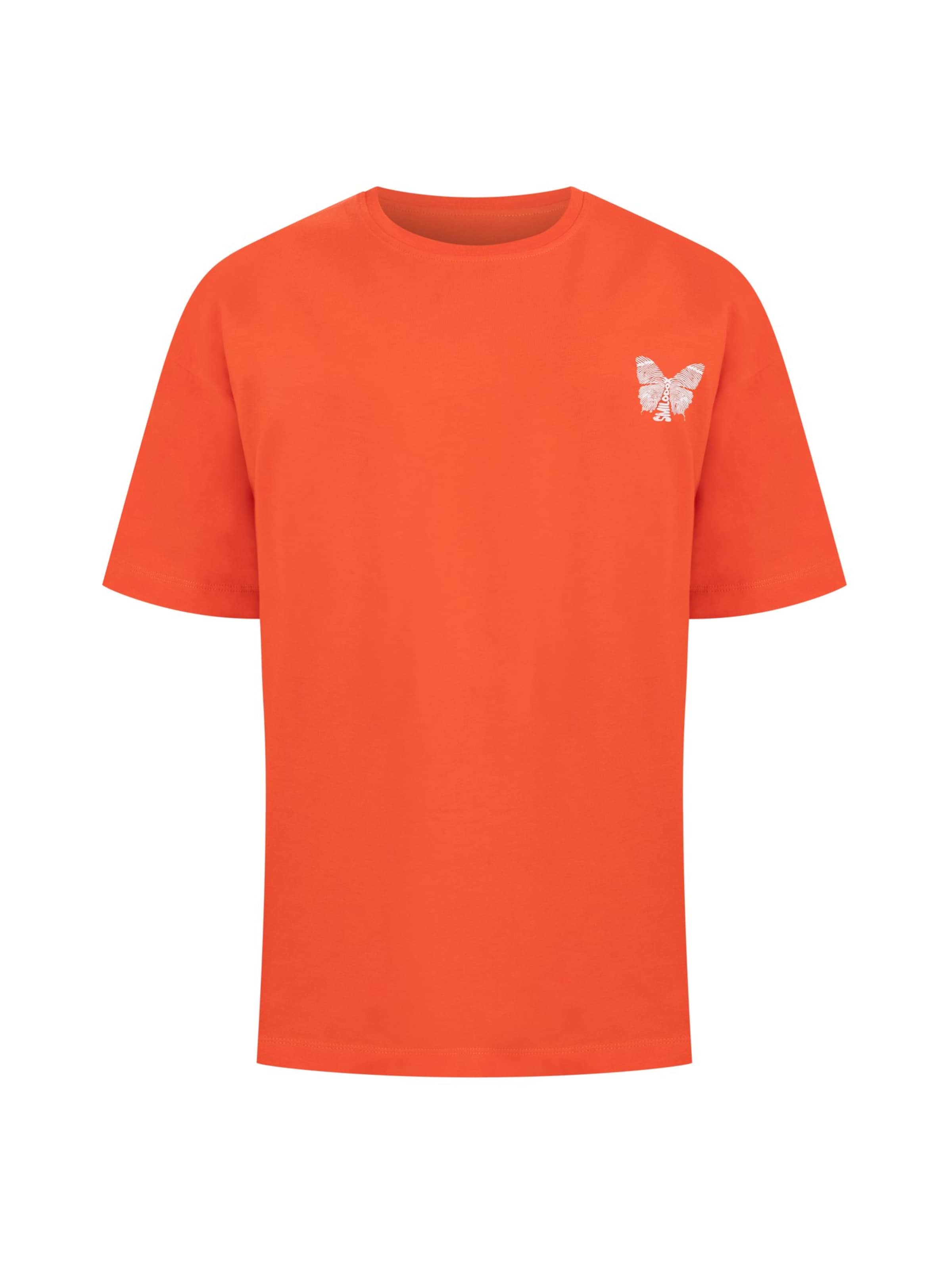 Smilodox T-Shirt Oversized Payton Komfort Fit in koralle, Produktansicht