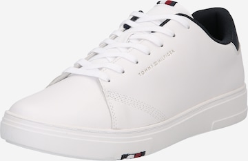 Sneaker low de la TOMMY HILFIGER pe alb: față