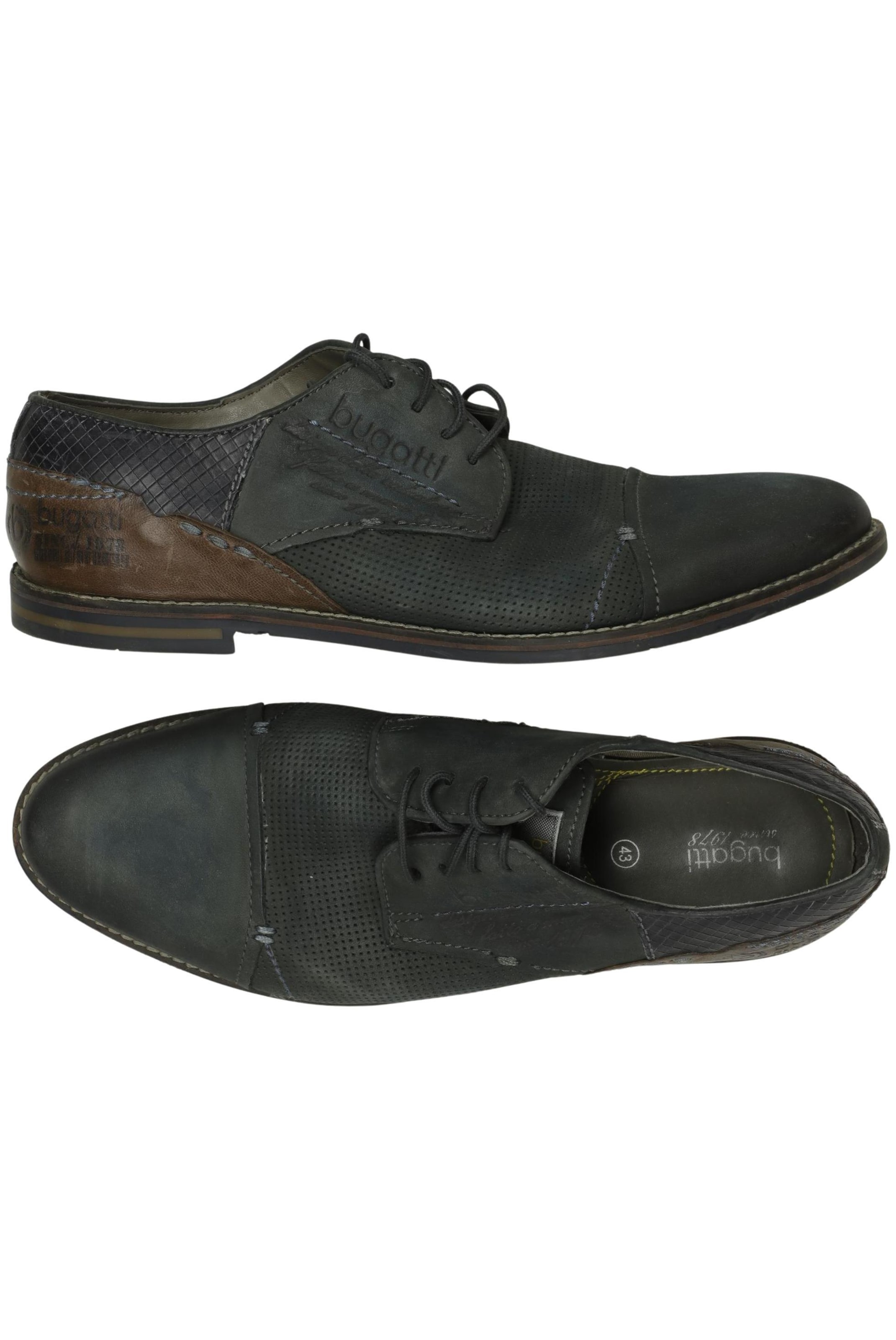 bugatti Halbschuh 43 in Grün: Vorderseite