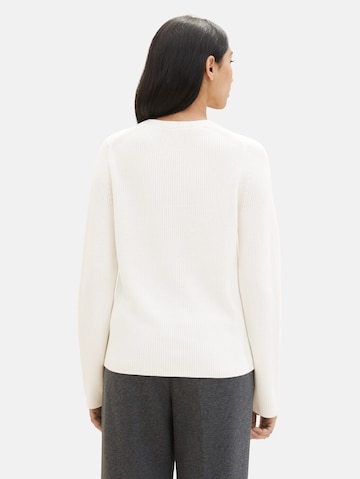 TOM TAILOR Sweater in White