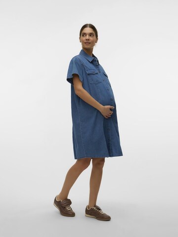 Vero Moda Maternity Blousejurk 'VMMCamilla' in Blauw