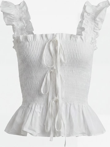 ARMIETop 'The Emma Smock Bow Top' - bijela boja: prednji dio