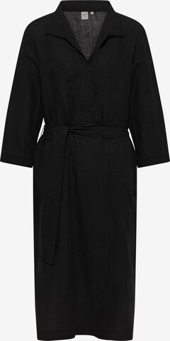 ETERNA Shirt Dress in Black: front