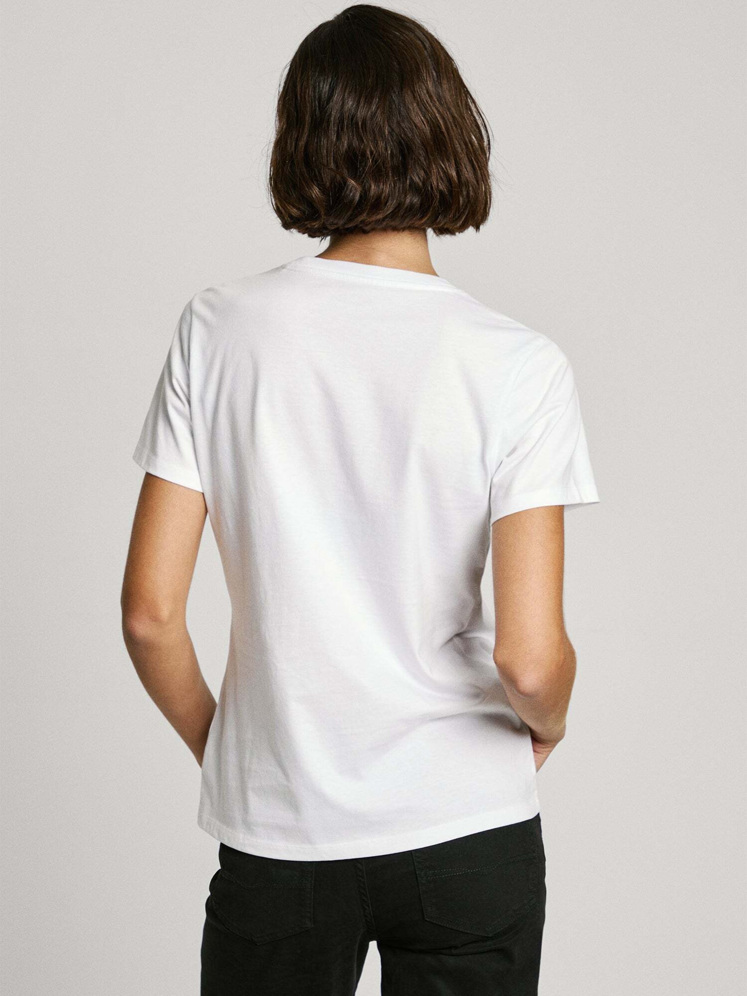 Pepe Jeans Damen Rosalind T-Shirt – Kurzarm, Vielseitig Kombinierbar