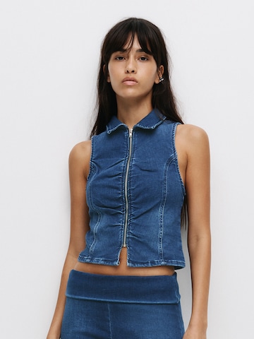 Pull&Bear Blouse in Blue: front