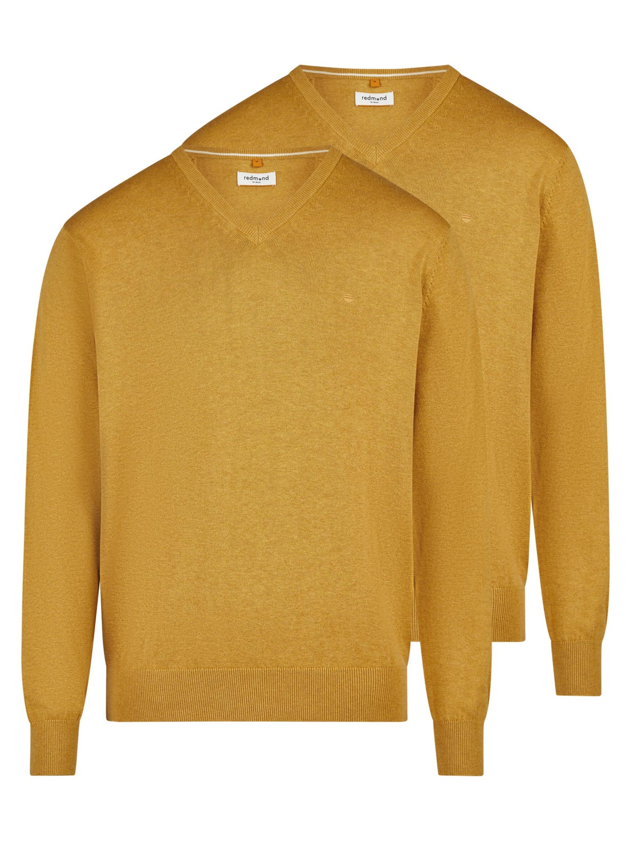 redmond Sweater 'Basic' in Yellow: front
