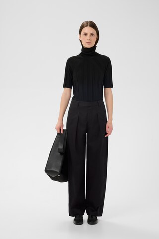 InWear Wide Leg Hose 'TinikkaIW' in Schwarz