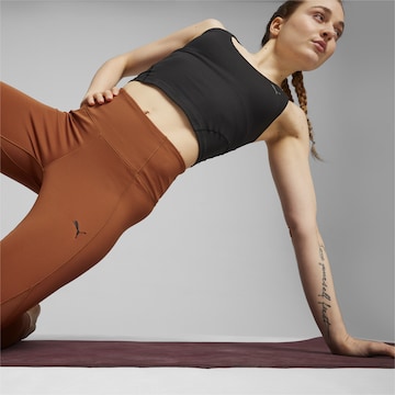 PUMA Slim fit Leggings 'STUDIO' in Brown