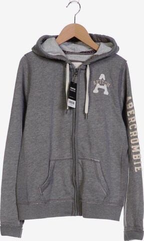 Abercrombie & Fitch Sweatshirt & Zip-Up Hoodie in L in Grey: front