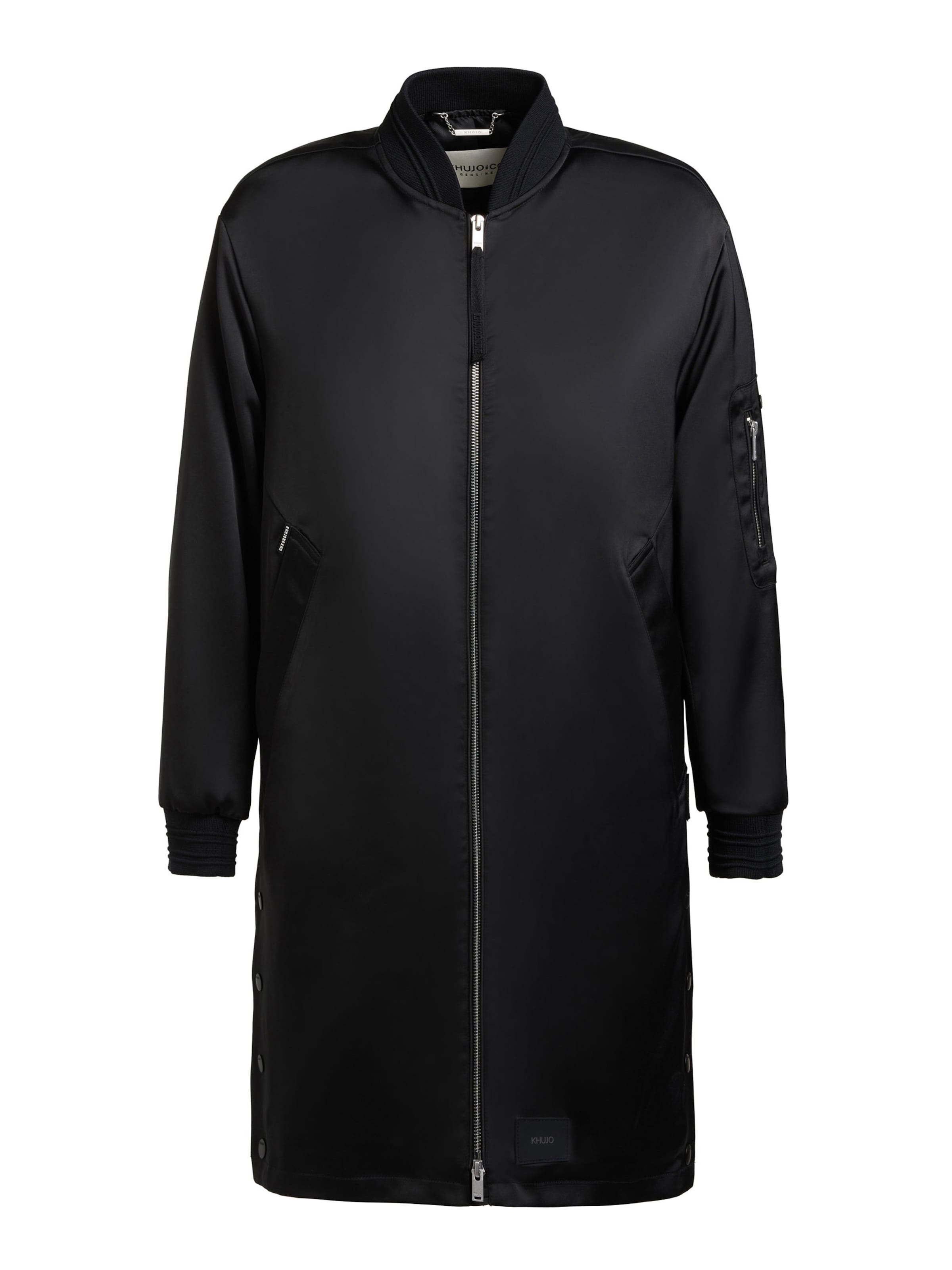 Manteau mi-saison 'Tindra' khujo en noir : devant