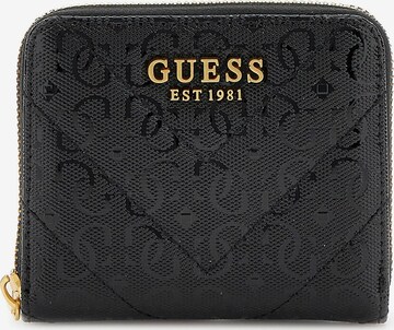 GUESS Wallet 'Jania' in Black: front