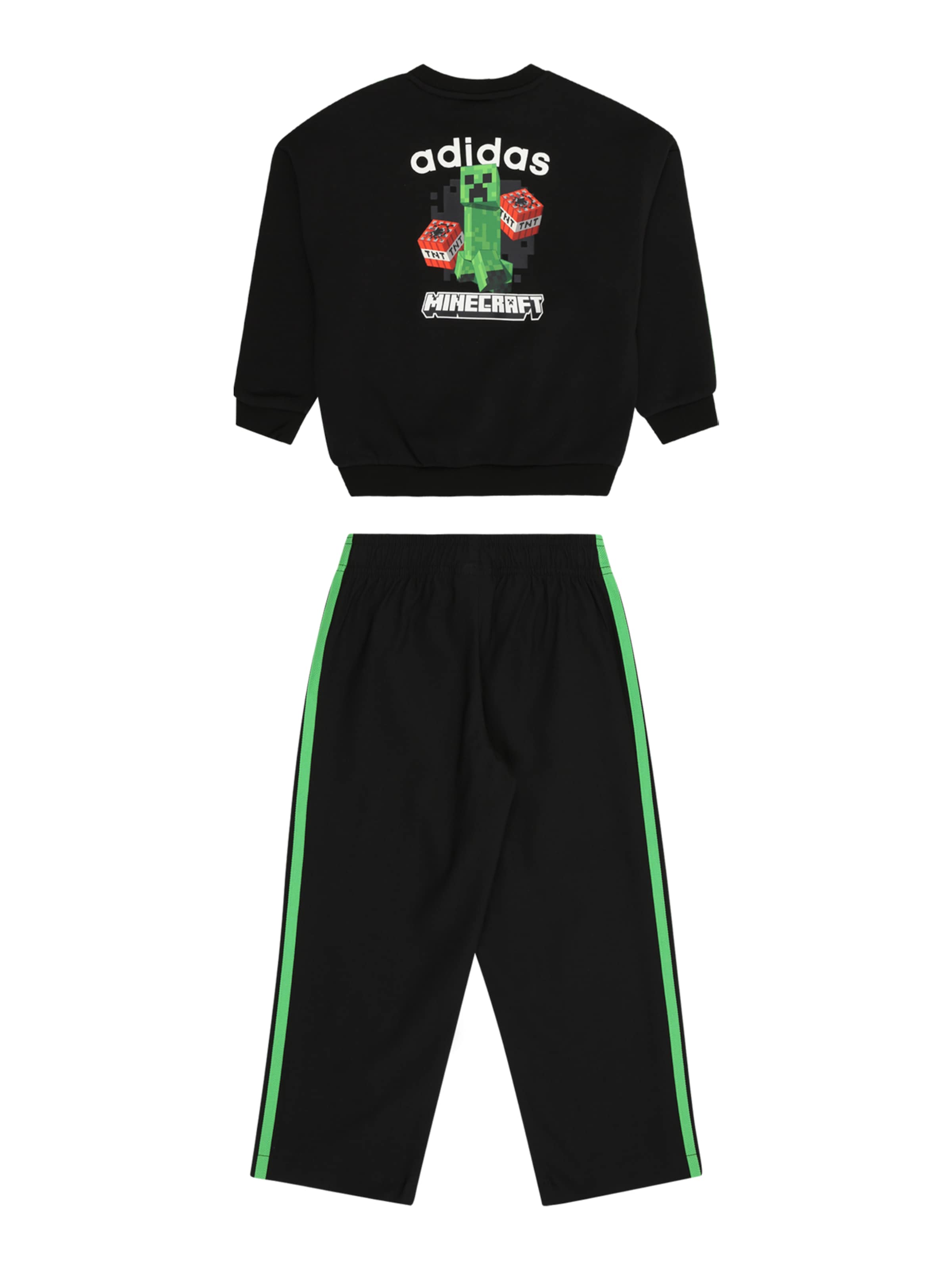 ADIDAS ORIGINALS Облекло за бягане 'Minecraft Crew Set' в черно