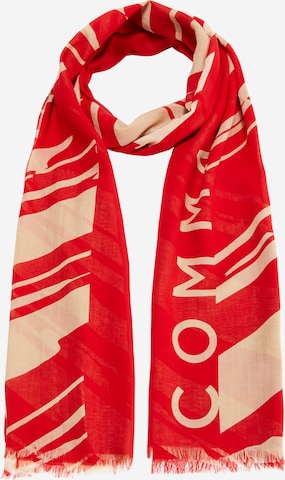 COMMA Scarf in Red: front