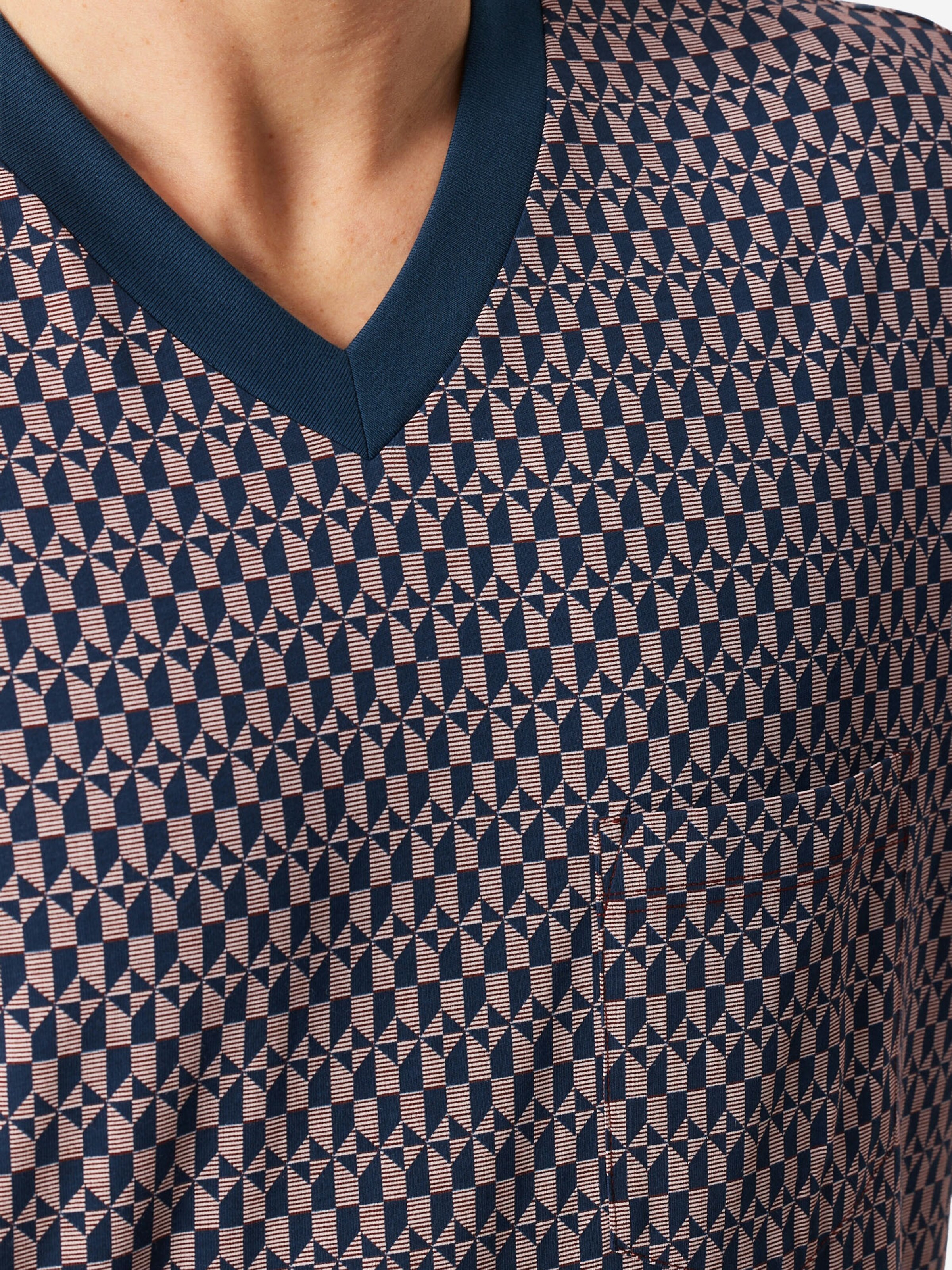 Pyjama long ' Comfort ' SCHIESSER en bleu