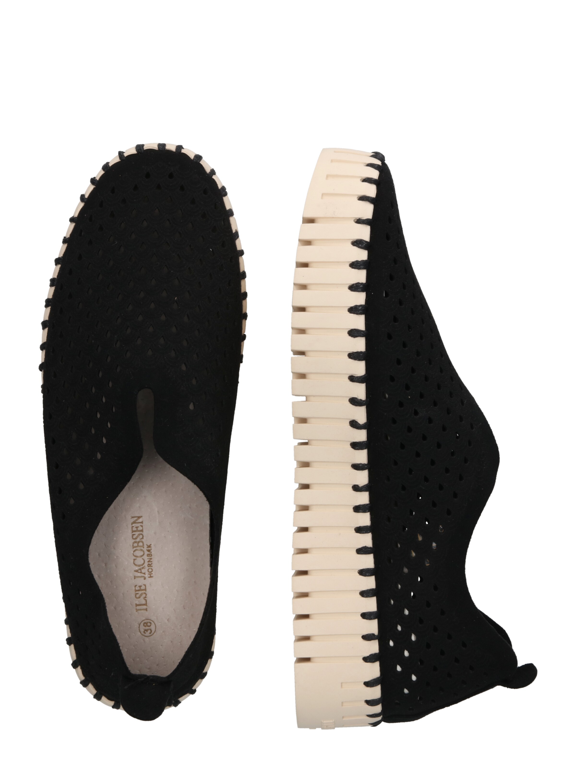 ILSE JACOBSEN Slip on -tennarit 'Tulip' värissä musta