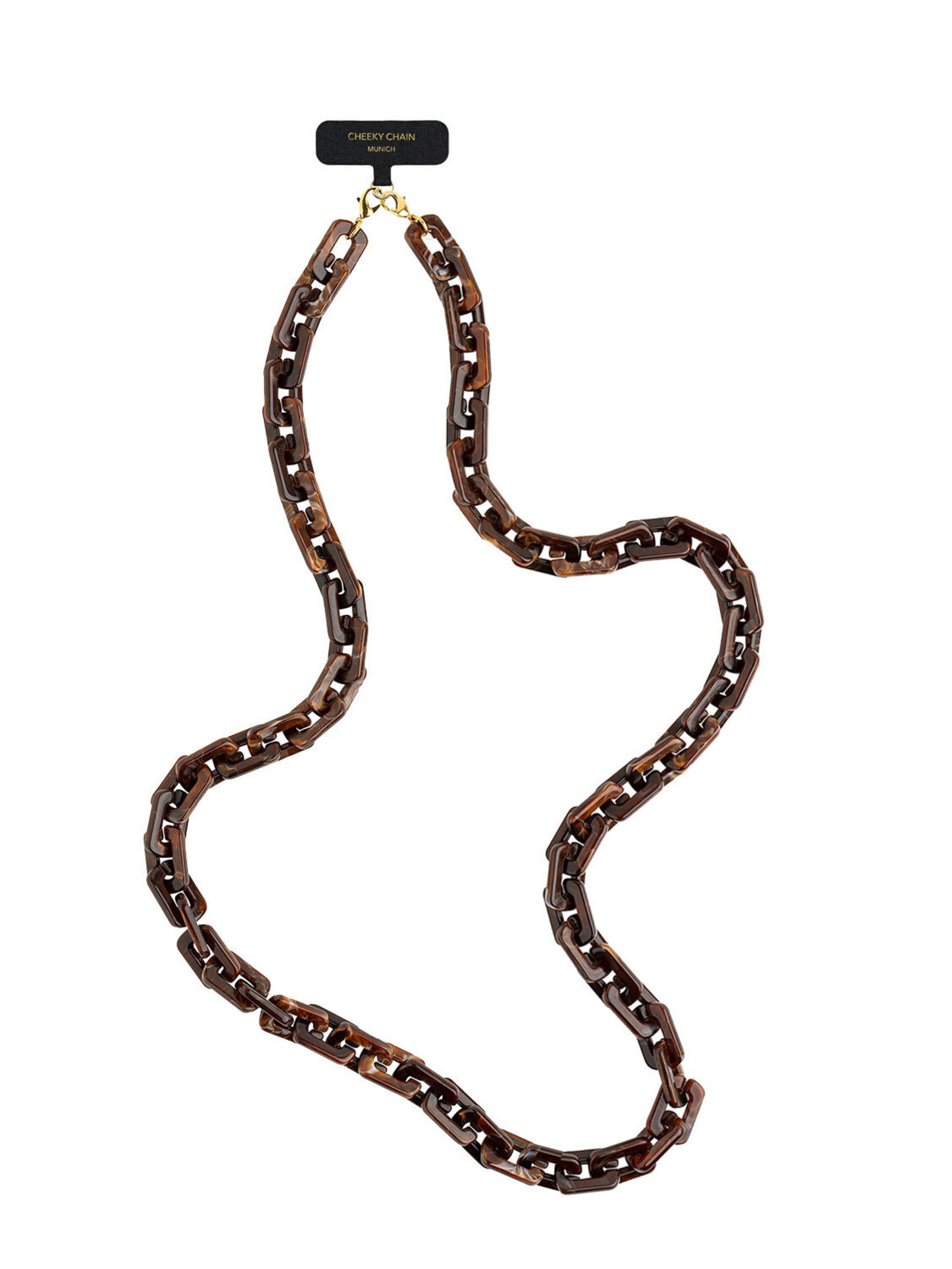 Cheeky Chain Munich Handykette 'Kelly' in Braun: Vorderseite