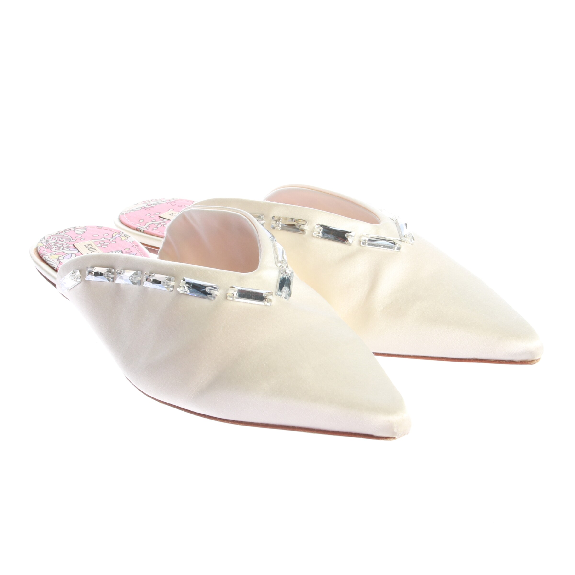 Emilio Pucci Halbschuhe 39 in Weiß: Vorderseite