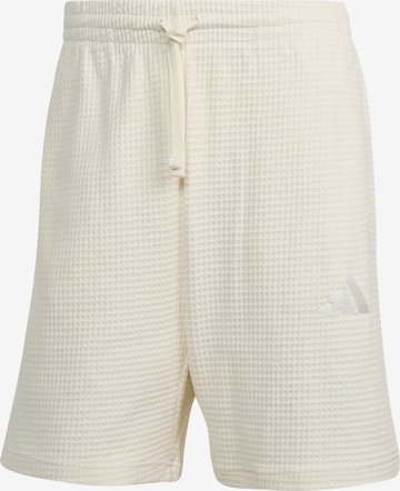 Pantalon de sport 'A SZN' ADIDAS SPORTSWEAR en blanc : devant