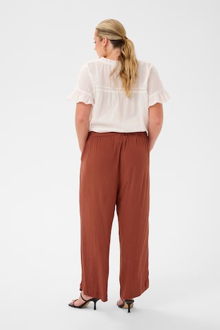 KAFFE CURVE Loosefit Hose 'KCdacina' in Braun