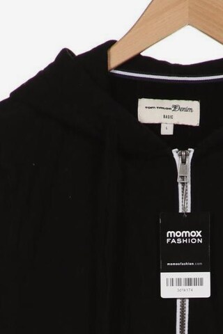 TOM TAILOR DENIM Sweatshirt & Zip-Up Hoodie in L in Black