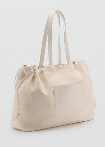 MANGO Handtasche in Beige