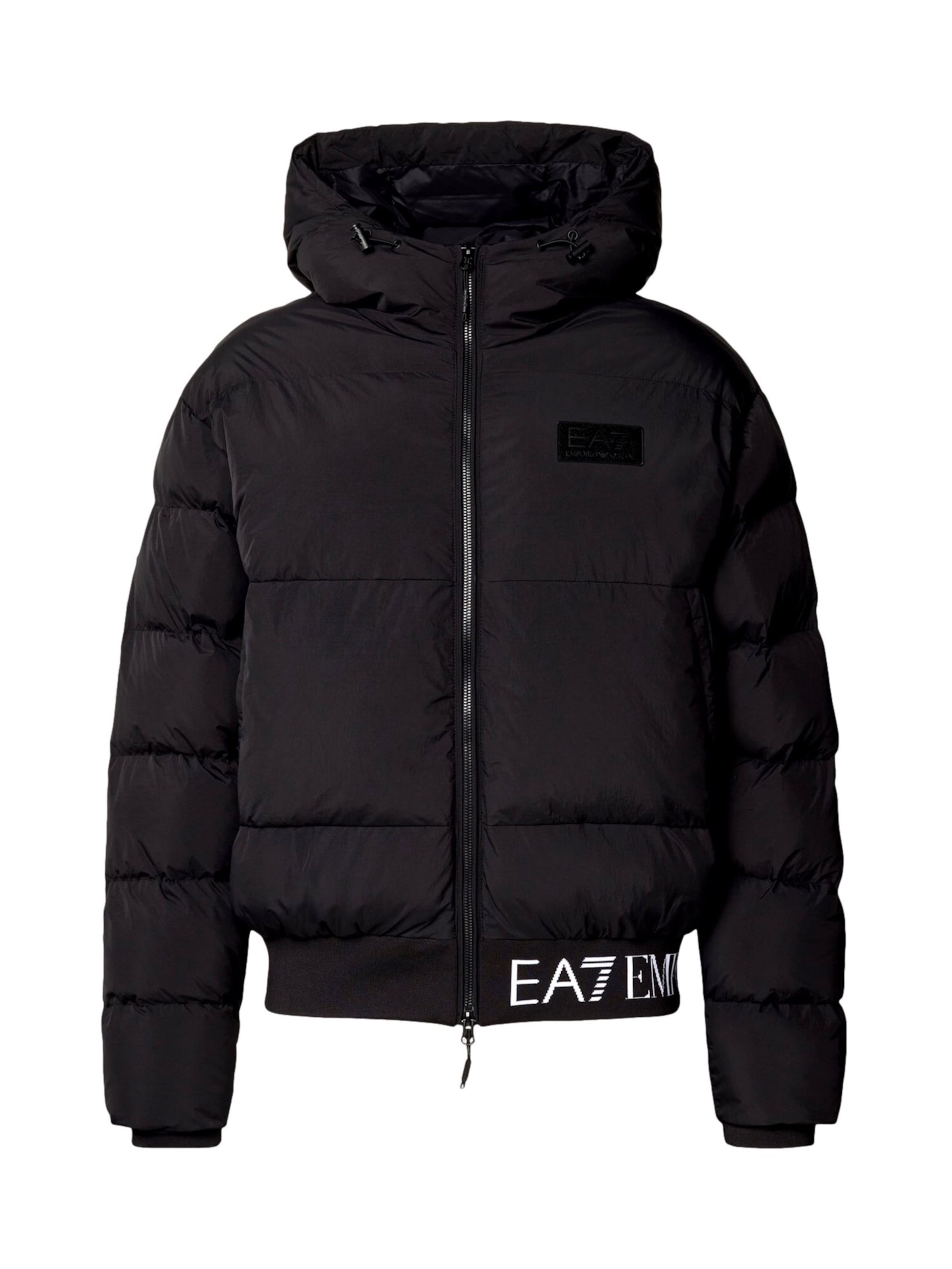 EA7 Emporio Armani Winterjas in Zwart: voorkant