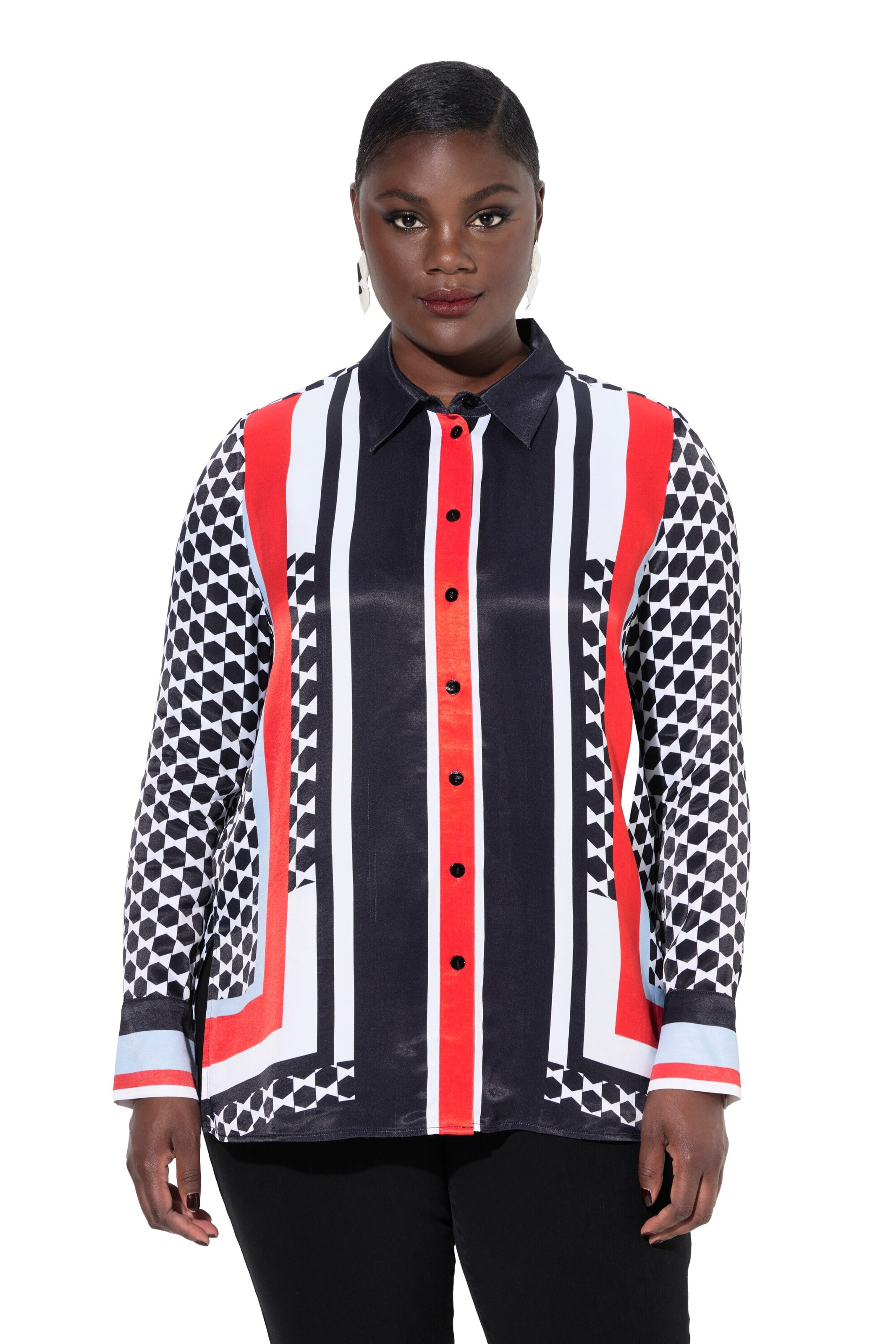 Ulla Popken Blouse in Wit: voorkant