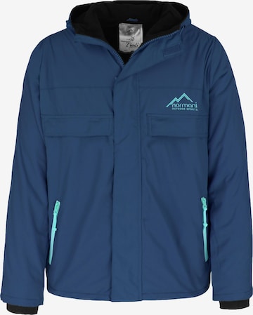 Veste outdoor 'Tuuli' normani en bleu : devant