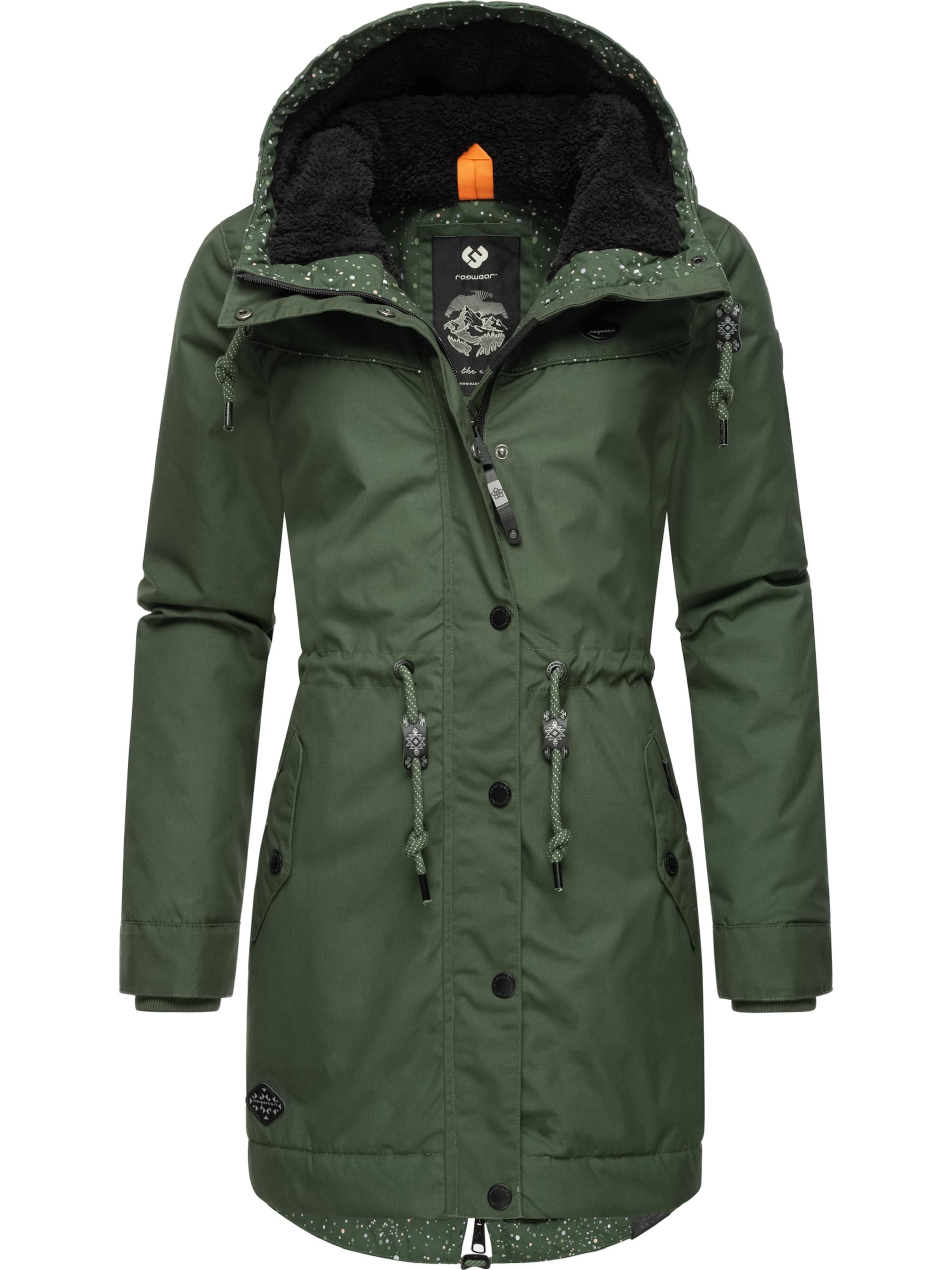 Parka d’hiver 'Canny' Ragwear en vert : devant