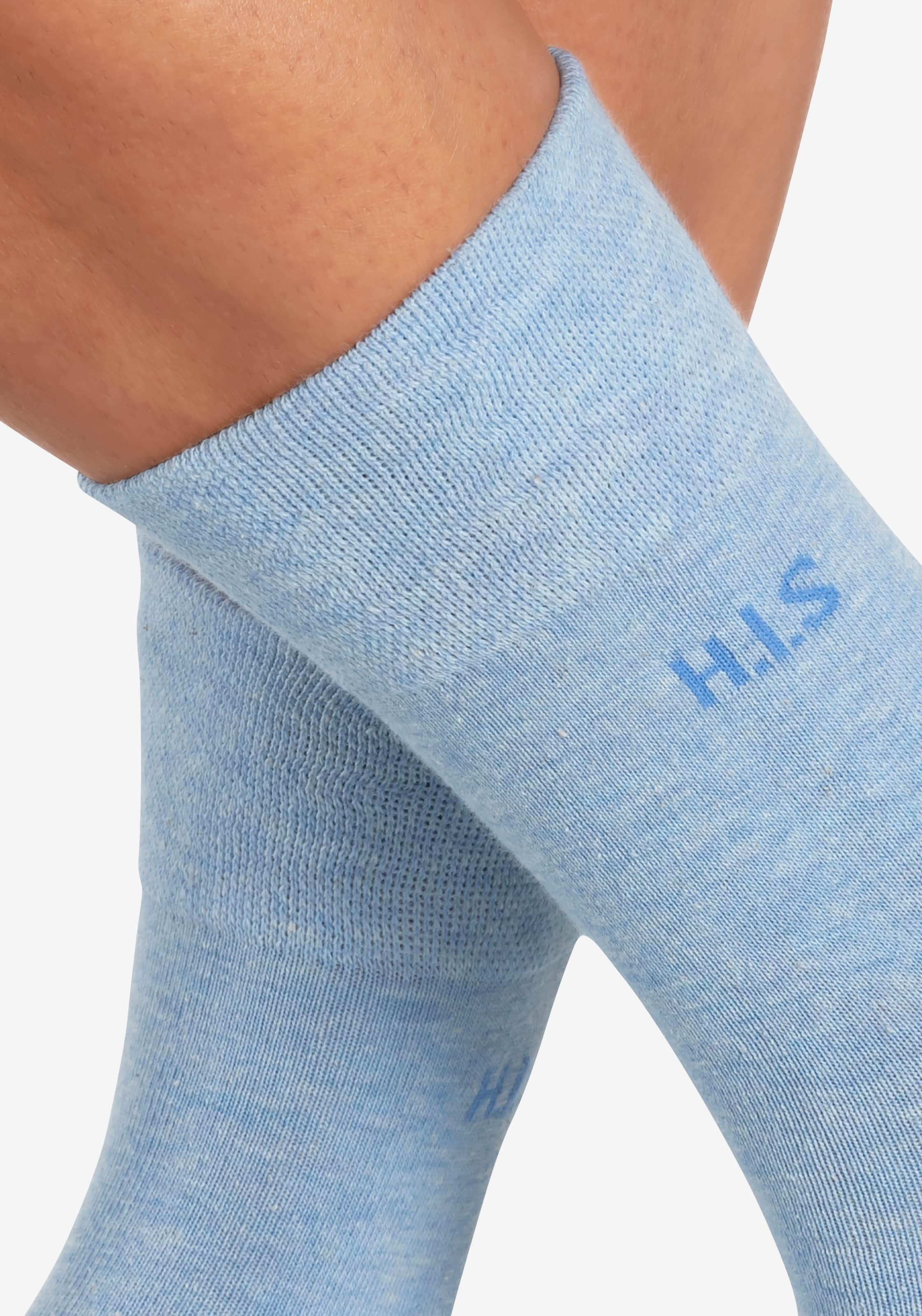 H.I.S in YOU Hellblau, | ABOUT Socken Dunkelblau