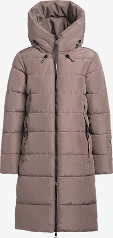 Manteau d’hiver 'Jilias5' khujo en marron : devant