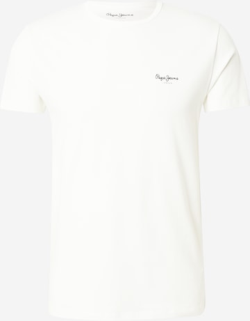 Pepe Jeans Tričko – béžová: přední strana