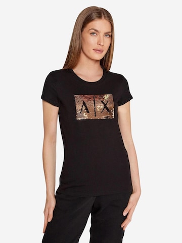 Maglietta '8NYTDL YJ73Z' di ARMANI EXCHANGE in marrone: frontale