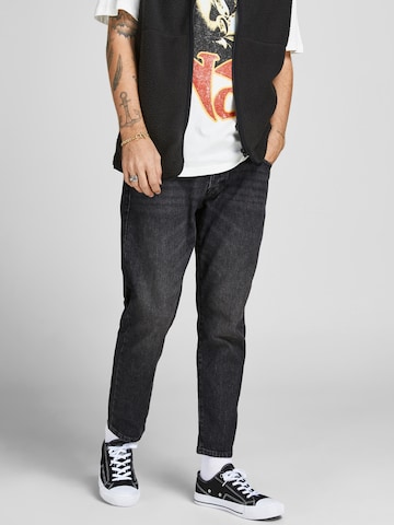 JACK & JONES - regular Vaquero 'FRANK' en negro: frente