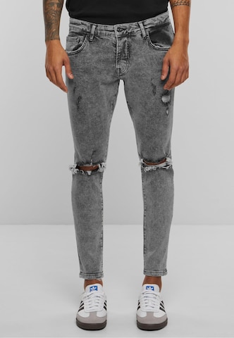 2Y Premium Skinny Jeans in Grijs: voorkant