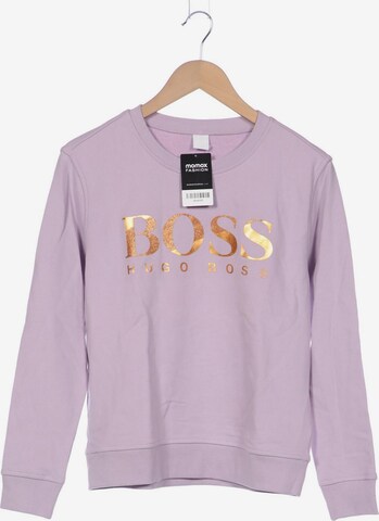 BOSS Black Sweatshirt & Zip-Up Hoodie in S in Purple: front