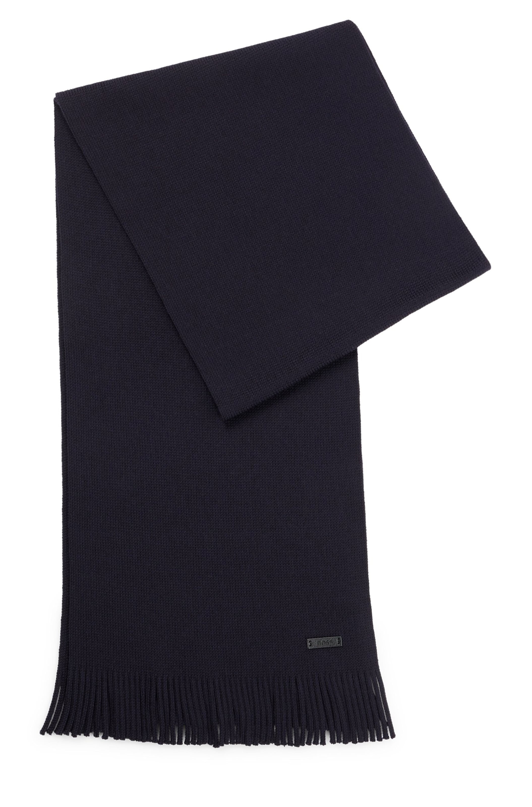 BOSS Sjaal 'Albas' in Blauw: voorkant