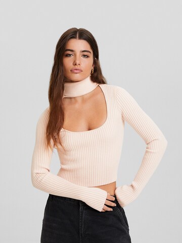 Pull-over Bershka en rose : devant