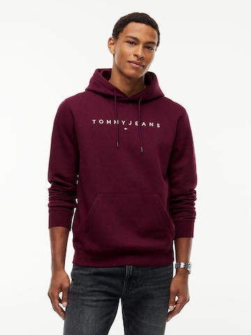 purpurinė Tommy Jeans Megztinis be užsegimo: priekis