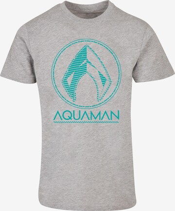 Maglietta 'Aquaman' di ABSOLUTE CULT in grigio: frontale
