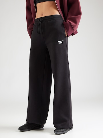 Reebok Широкий Спортивные штаны 'YARA' в Черный: спереди