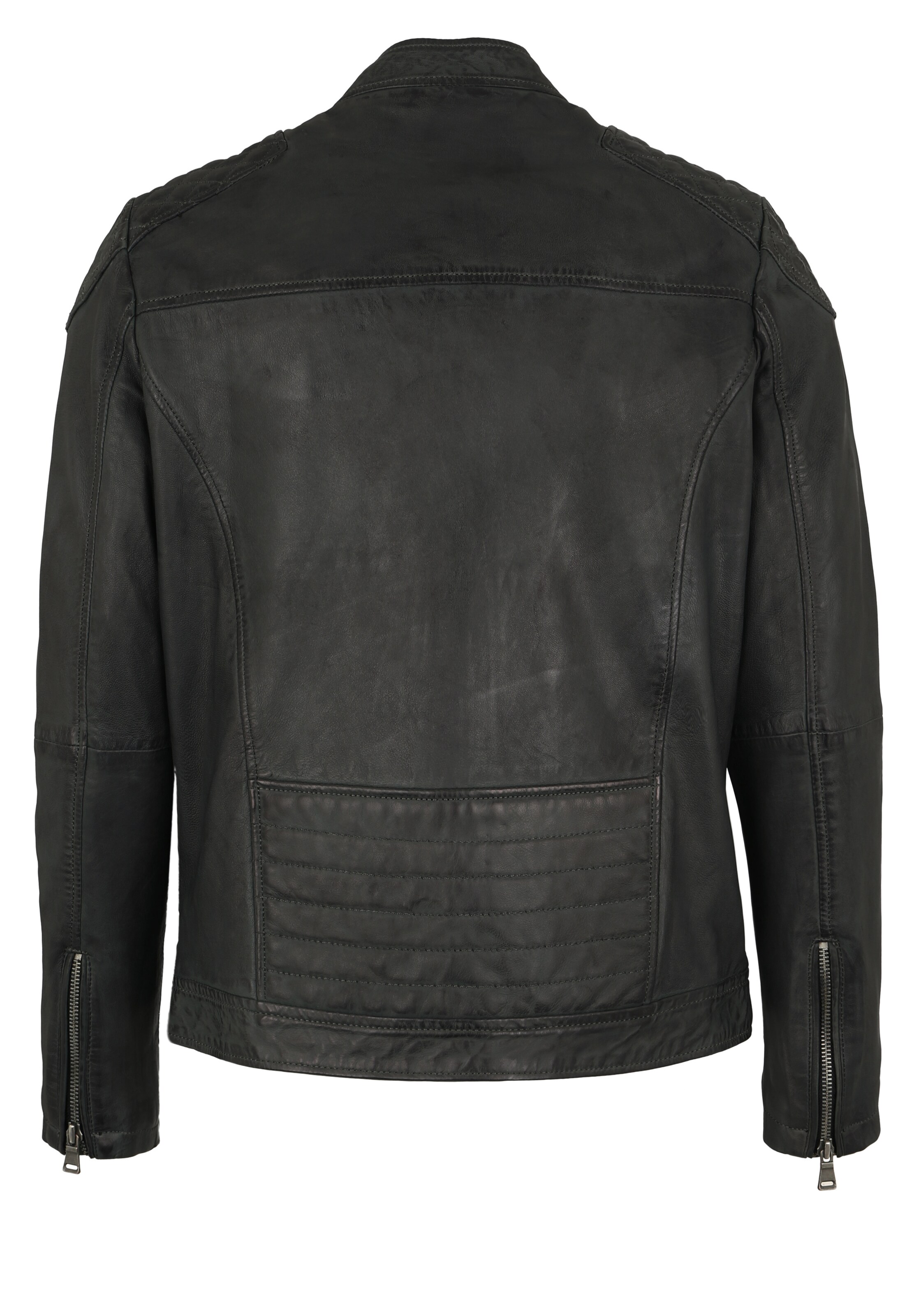 CAPITANO Lederjacke in Grau