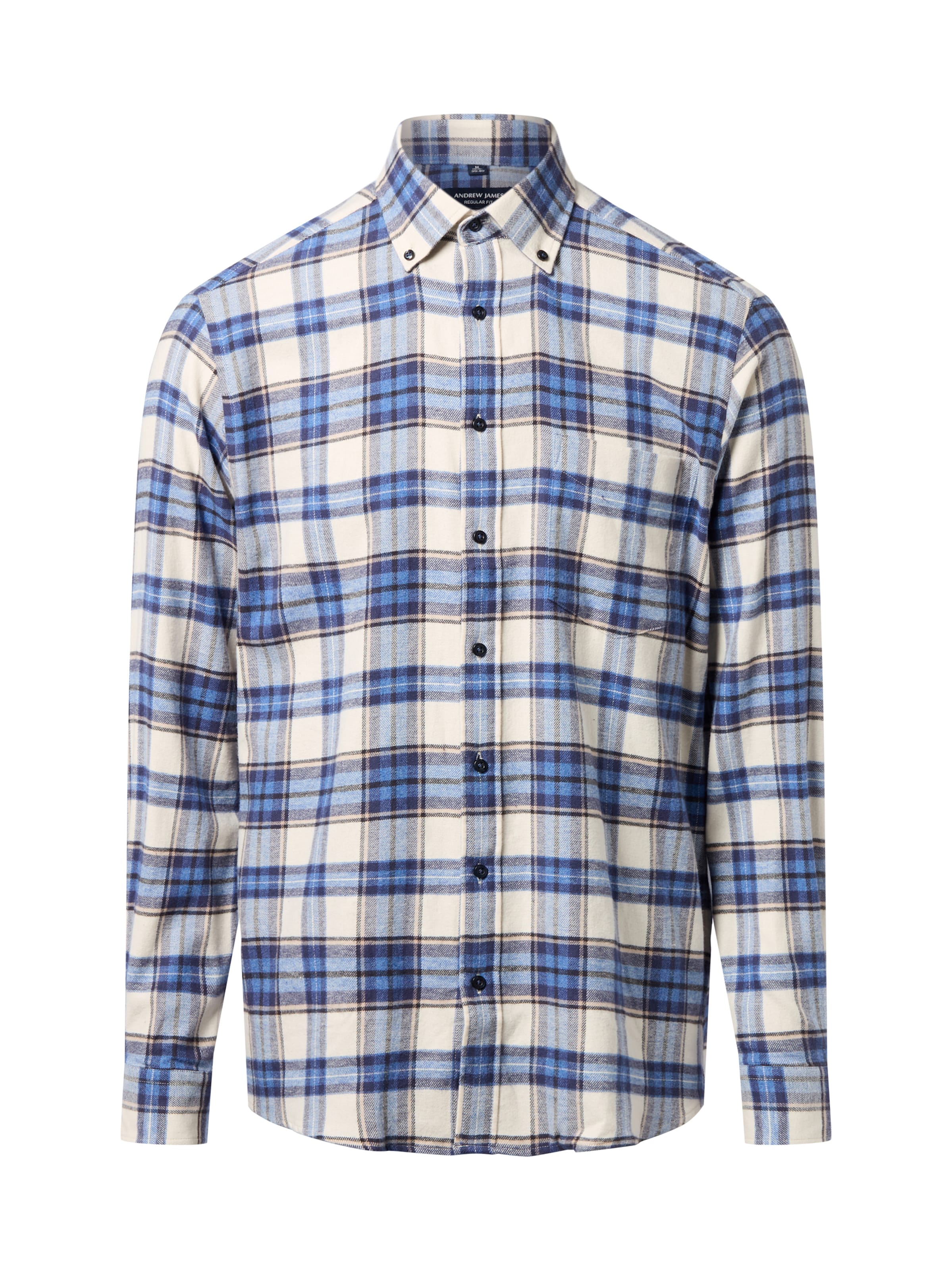 Andrew James Hemd in Beige: Vorderseite