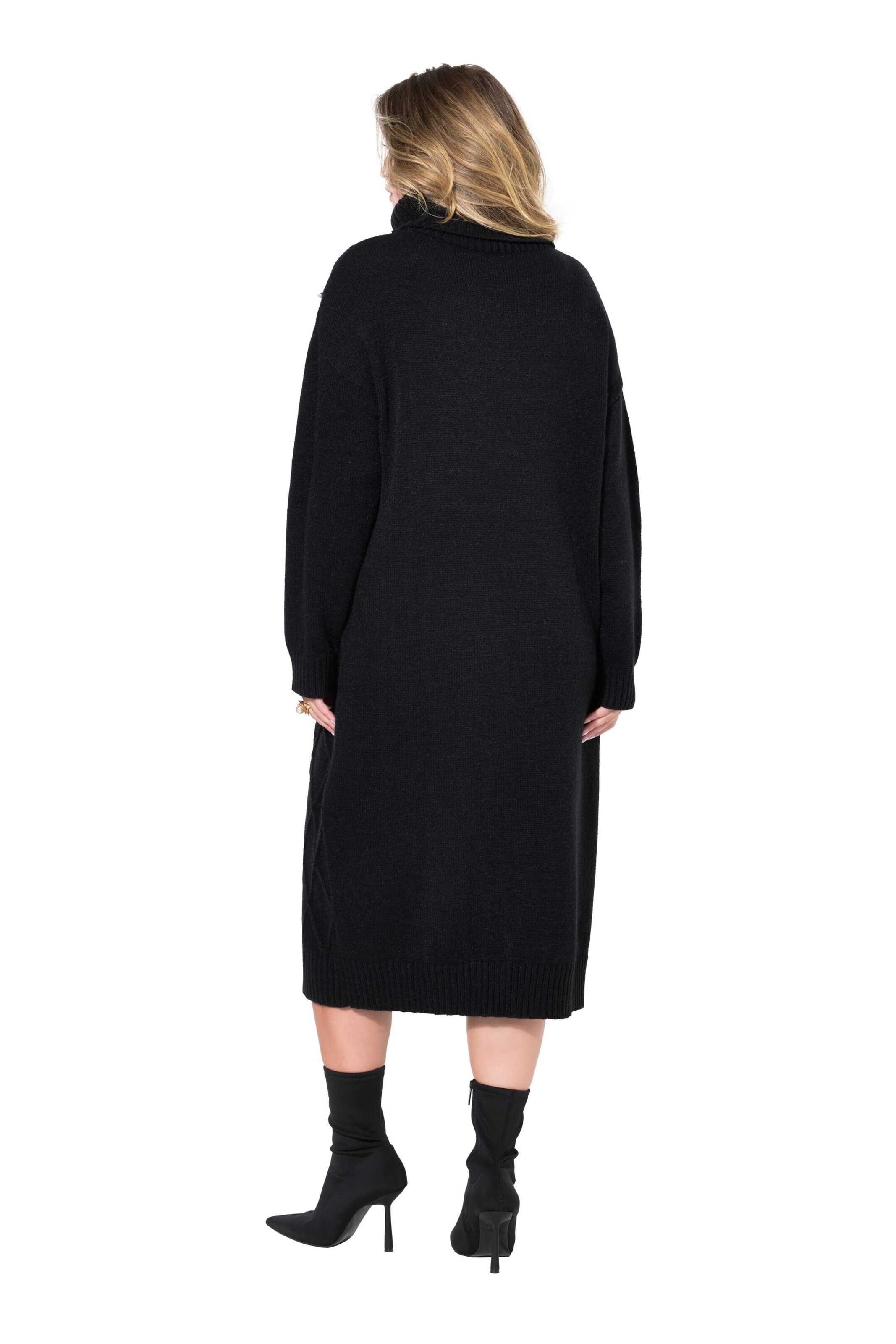 MIAMODA Gebreide jurk in Zwart