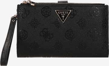 juoda GUESS Piniginė 'CRESIDIA II SLG DBL ZIP ORGNZR': priekis