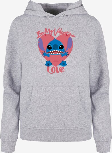 ABSOLUTE CULT Sweatshirt 'Lilo And Stitch - Be My Valentines Love' in blau / hellgrau / lila / hellpink, Produktansicht